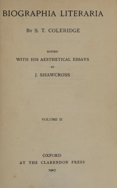 Biographia Literaria